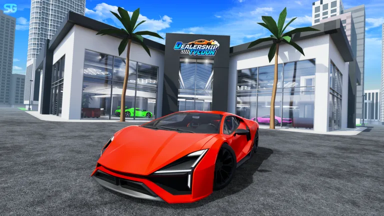 Official Roblox thumbnail for Dealership Tycoon.